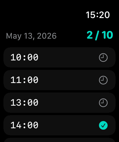 Apple Watch HurryPee reminder screen